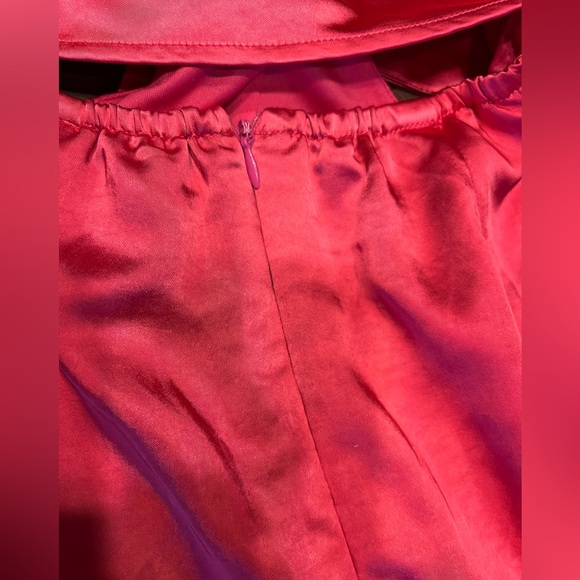 Lulu’s Flirt For Fun Fuchsia Tie-Front Two-Piece Wide-Leg Jumpsuit Sz: S - Picture 8 of 12